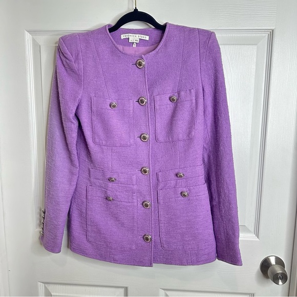 Veronica Beard Violet Corey Dickey Jacket Size 0 - Picture 7 of 13